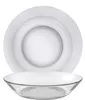 Lys - Assiette creuse en verre transparent x6 - 17,5cm Voir les images du produit 6