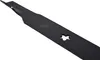 A black lawnmower blade is shown against a white background. Produktbild-Vorschau