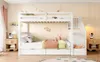 Sweiko 90x200cm Etagenbett, Treppenregal, ausgestattet mit Produktbild-Vorschau 19
