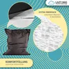 LazyBag XL zitzak van 250 liter, zwart - Waterdichte, grote Productafbeelding-voorbeeld 3