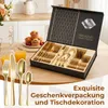 Besteck Set, 6 Personen Geschirrset, 24-teiliges Edelstahl Produktbild-Vorschau 2