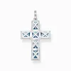Thomas Sabo  Anhänger Kreuz Hellblau PE922-059-1 Produktbild-Vorschau 2