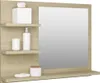 A bathroom mirror with shelves holding toiletries. Náhľad obrázku produktu