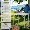 tectake® Campingtisch Lothar klappbar 75 x 55 x 68 cm Produktbild-Vorschau 2