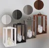 KOTARBAU® Dřevěná lucerna černá 20 x 20 x 34,5 cm Zahradní Náhled obrázku produktu 9