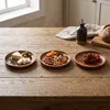 3er Set Snackteller Holz Akazie Ø15cm Holzteller Produktbild-Vorschau 3
