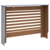 Heizkörperverkleidung Anthrazit 112x19x81,5 cm MDF Produktbild-Vorschau 5