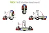 An instructional graphic showing three steps to set up a bicycle rack. Produktbild-Vorschau