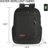 KROSER Sac à dos pour ordinateur portable 17,3 pouces Noir Voir les images du produit 3