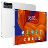A white tablet is shown from a slight angle, displaying its screen and rear camera setup. Podgląd zdjęcia produktu