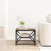 Konferenčný stolík vidaXL z údeného dubu 51 x 50 x 40 cm Náhľad obrázku produktu 4