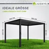 Juskys Lamellendach Tahiti 3x4 m - Stahl Pergola stabil & Produktbild-Vorschau 6