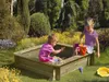 Sandkasten aus Kiefernholz 120x120x25cm Produktbild-Vorschau 2