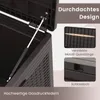 Skrzynia ogrodowa COSTWAY 380 L z kółkami, pokrywą i Podgląd zdjęcia produktu 6