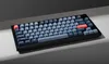 A keyboard is placed on a surface with shadows. Produktbild-Vorschau