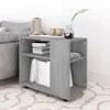 vidaXL Stolik boczny szary Sonoma 70x35x55 cm Materiał Podgląd zdjęcia produktu 3