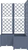 vidaXL květináč s mříží modrošedý 80x80x136 cm PP Náhled obrázku produktu 3