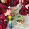 Ulanik Montessori Jouets en bois Poupées arc-en-ciel à Voir les images du produit 13