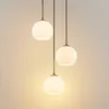 Lindby Hängelampe Jurian, Ø 32 cm, 3-flg., nickel/opal, Produktbild-Vorschau 4