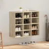 vidaXL Botník Sonoma dub 77,5 x 30 x 67 cm Materiál na báze Náhľad obrázku produktu 2