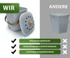 YourCasa® Biomülleimer Küche klein 4L geruchsdicht für Produktbild-Vorschau 2
