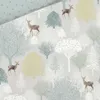 A pattern of deer and trees in a forest setting. Produktbild-Vorschau