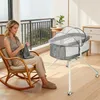 Berceau à 4 roues pour bébés jusqu'à 9 kg, couleur grise Voir les images du produit 5