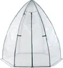 A white greenhouse with a green frame and zipper. Anteprima dell’immagine prodotto