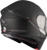 A black motorcycle helmet is shown from the side and rear. Náhľad obrázku produktu