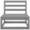 Cloris Designermöbel 9-tlg. Garten-Lounge-Set Grau Kiefer Produktbild-Vorschau 7