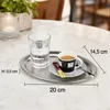APS 30111 APS Serviertablett KAFFEEHAUS, oval, Edelstahl Vista previa de la imagen del producto 6