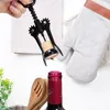 Cavatappi per vino in metallo nero 16 cm Anteprima dell’immagine prodotto 4