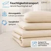 ZIRVEHOME Bettwäsche 200x220 Creme Damast Streifen – Produktbild-Vorschau 3