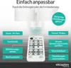 A remote control and diagrams explaining its functions in relation to a light fixture. Anteprima dell’immagine prodotto