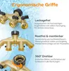 4-Wege Wasserverteiler 3/4 Zoll – Messing Produktbild-Vorschau 5