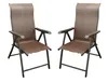 DEGAMO, Klappsessel, Metall & Polyrattan, 2 Stück, braun, Produktbild-Vorschau 1
