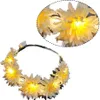 LED-Blumenkrone, Blumenkranz-Haarreif, leuchtender Produktbild-Vorschau 2