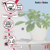KOTARBAU® Sada 2 květináčů s podšálkem Bílá ⌀ 38 cm Výška: Náhled obrázku produktu 4