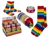 Regenbogen Socken im Paar in schöner Metalldose Produktbild-Vorschau 7