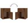 The Living Store Nachttisch Braun Eichen-Optik 50x36x60 cm Produktbild-Vorschau 9