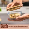 eluno Glas Aufbewahrungsdosen 3er-Set inkl. Bambusdeckel, Produktbild-Vorschau 3