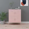 vidaXL Armoire de stockage rose 80x35x101,5 cm Acier Voir les images du produit 2