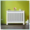 Relaxdays Heizkörperverkleidung Landhausstil, HBT 83x152x19 Produktbild-Vorschau 3