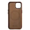 Icarer Case Ledertasche mit Magsafe für Iphone 14+ Braun Produktbild-Vorschau 3