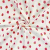 Musselin Double Gauze bedruckt mit Erdbeeren Produktbild-Vorschau 4