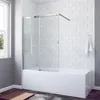 Duschabtrennung Duschtrennwand für Badewanne 110 x 150 cm Produktbild-Vorschau 1