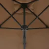 vidaXL Slnečník s oceľovou tyčou 250x250 cm Taupe Náhľad obrázku produktu 4