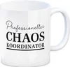 Chef Kaffeebecher mit Spruch Professioneller Chaos Produktbild-Vorschau 1