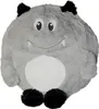 Monster Kuschelkissen Plüsch Kinder Kissen in Grau Produktbild-Vorschau 1