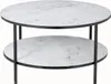 SalesFever Couchtisch rund | mit 2 Ablagen | Glasplatte Produktbild-Vorschau 6